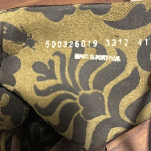 NWT Fly London Yada Brown Suede Ankle Boot, Back Lace, Platform Wedge. Size 10 - Picture 5 of 9